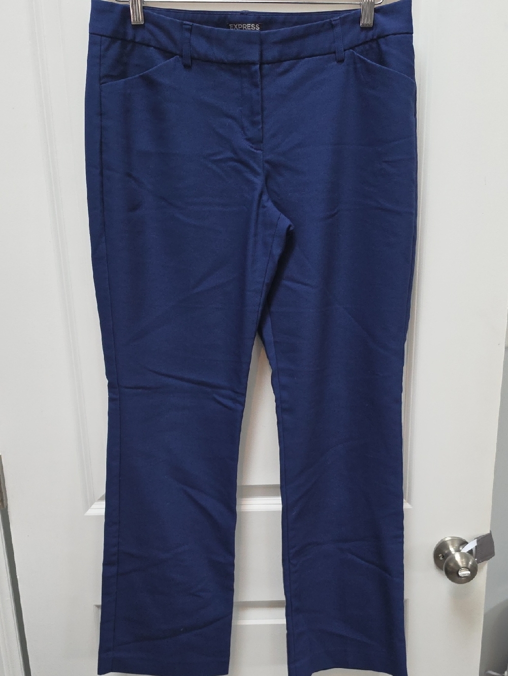 Express Straight Leg Pants in Royal Blue